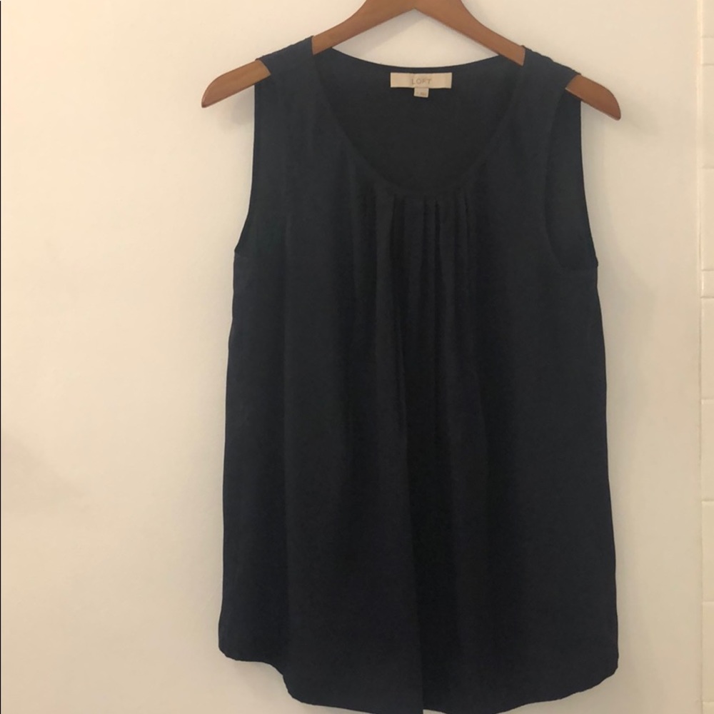 Loft Navy Blouse
